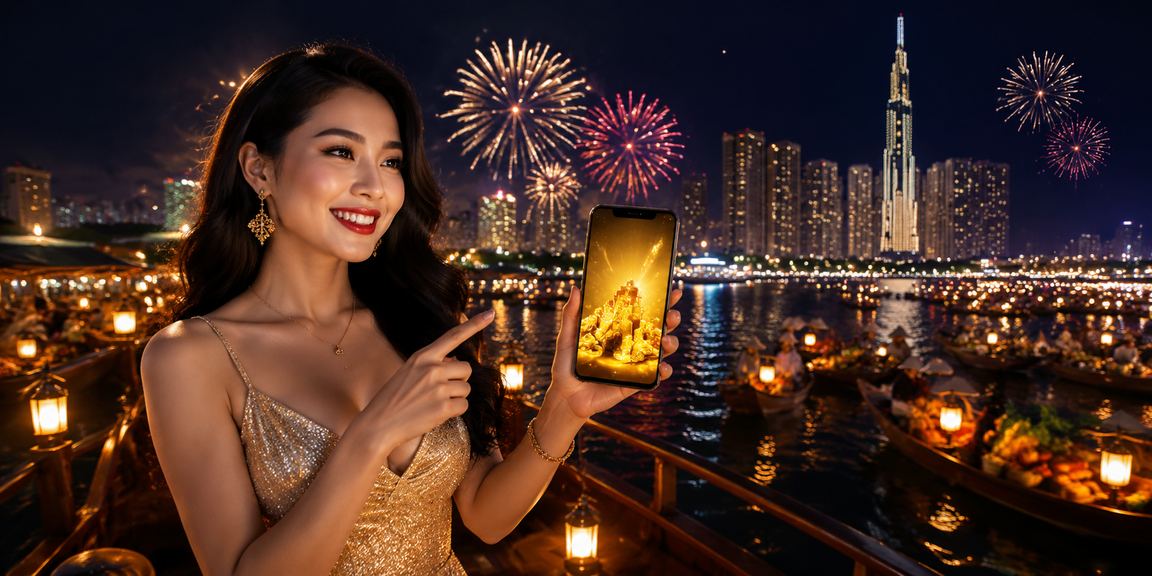 Người dùng TP. Hồ Chí Minh thanh toán casino trực tuyến qua điện thoại trong lễ hội